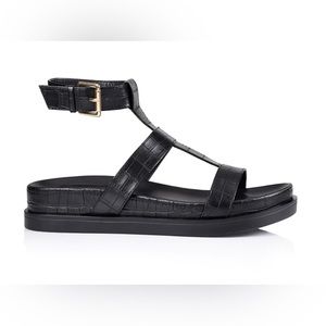 VERALI OSHEA SANDALS BLACK CROC